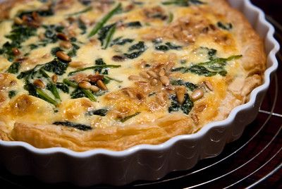 goat cheese and spinach quiche